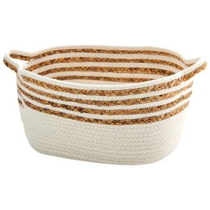 Heritage Medium Stripe Rope Hyacinth Shelf Tote