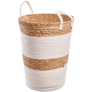 Heritage Large Block Rope Hyacinth Hamper