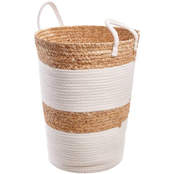 Heritage Large Block Rope Hyacinth Hamper