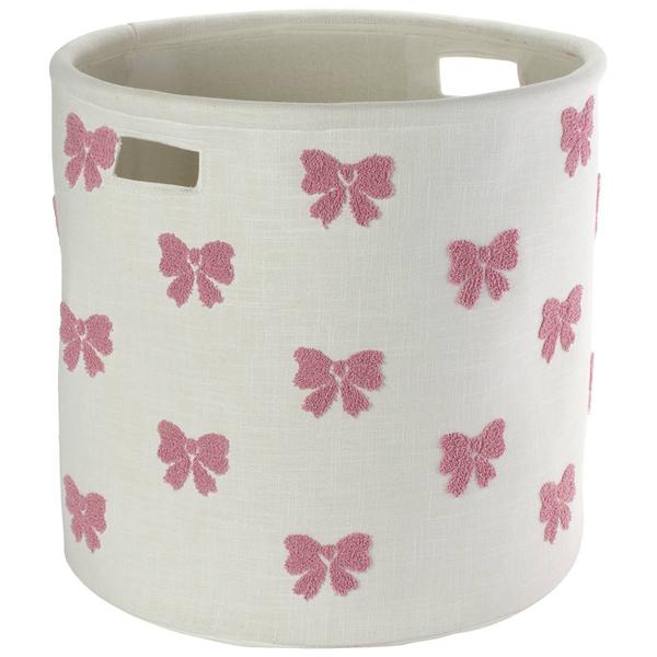 Heritage XL Embroidered Bow Basket