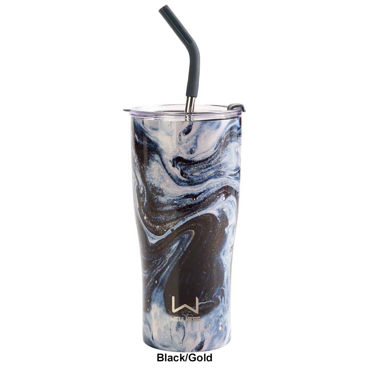 30oz. Stainless Steel Tumbler With Straw