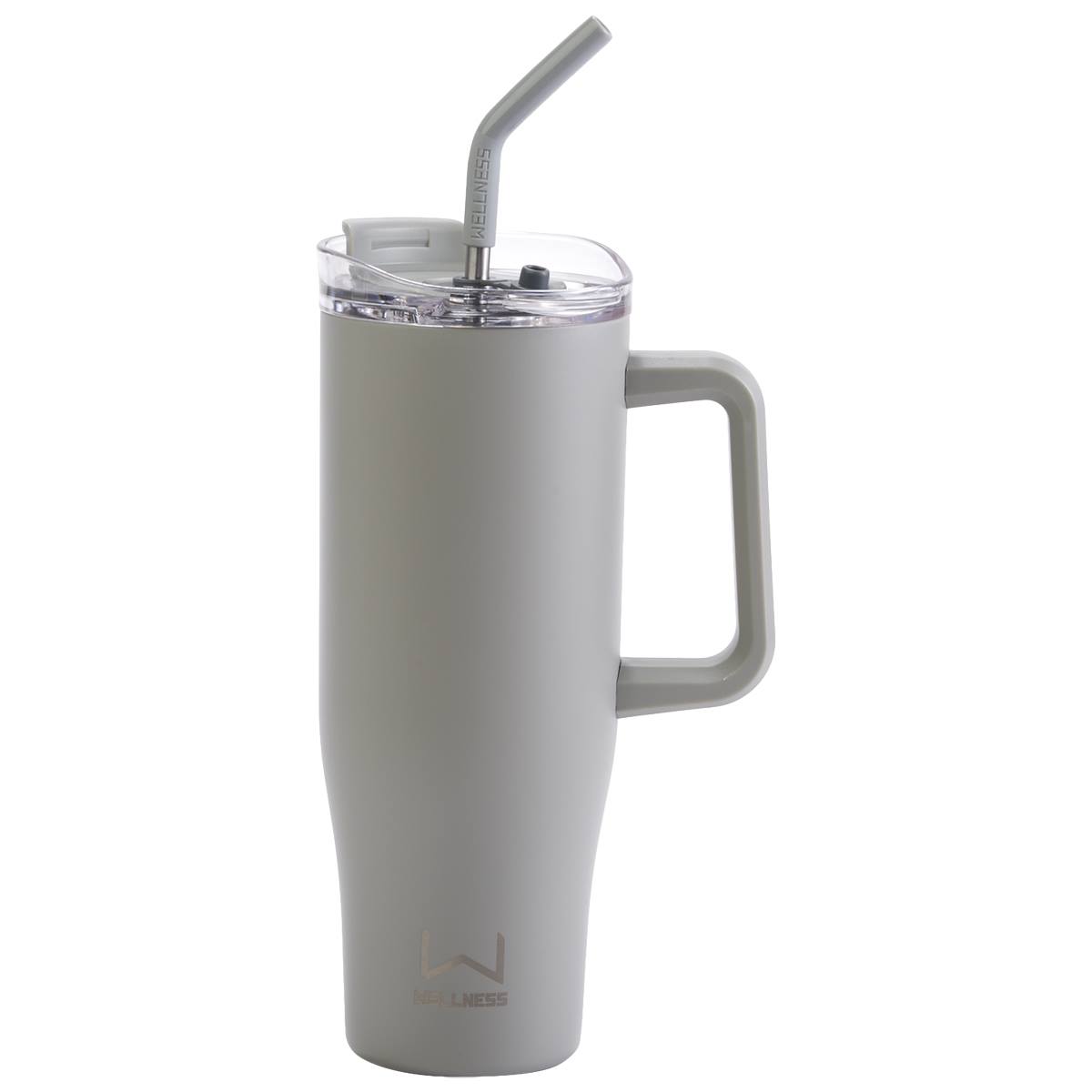40oz. Double Wall Stainless Steel Tumbler W/ Handle - Stone
