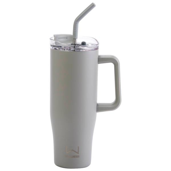 40oz. Double Wall Stainless Steel Tumbler w/ Handle - Stone