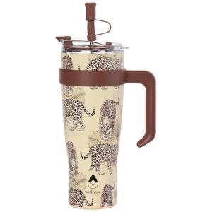 Double Wall Insulated 40oz. Wild Elegance Tumbler with Straw