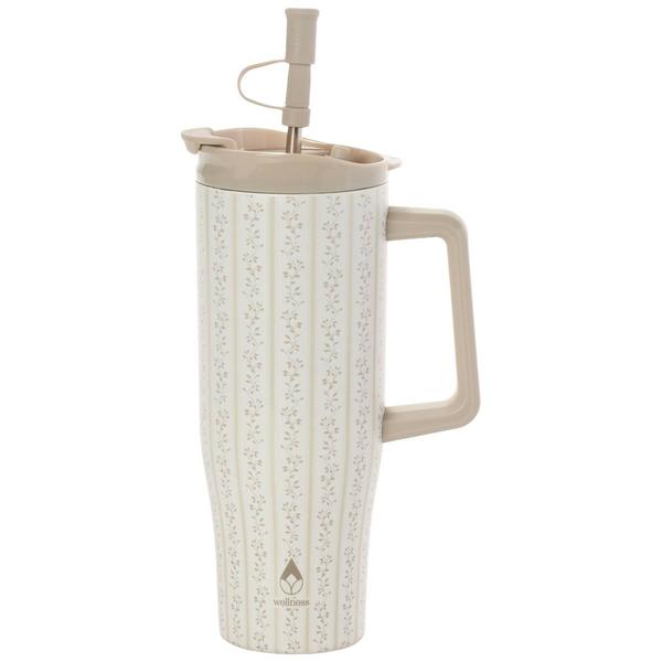 Wellness 40oz. Double Wall Vine Stripe Travel Cup