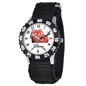 Kids Disney CARS(tm) Black Time Teacher Watch - XWA3616