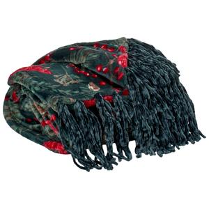 Mountain Ridge Christmas Cardinals Fringe Popcorn Throw alternate view