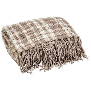 Mountain Ridge(R) Nester Plaid Jacquard Fringe Throw