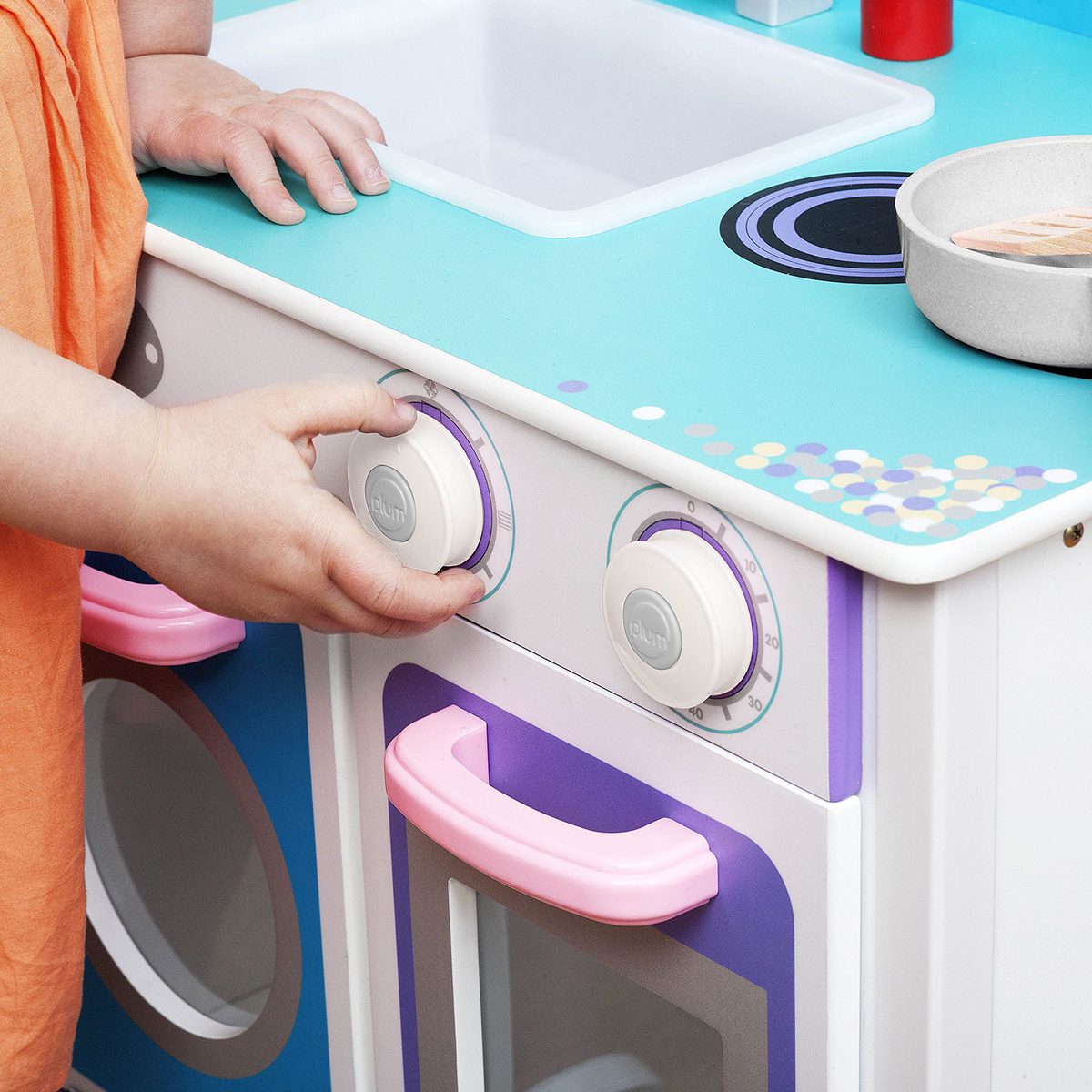 Cook-A-Lot Chive Wooden Play Kitchen