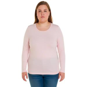 Juniors Plus 7th & Hudson Long Sleeve Double Layer V-Neck Tee
