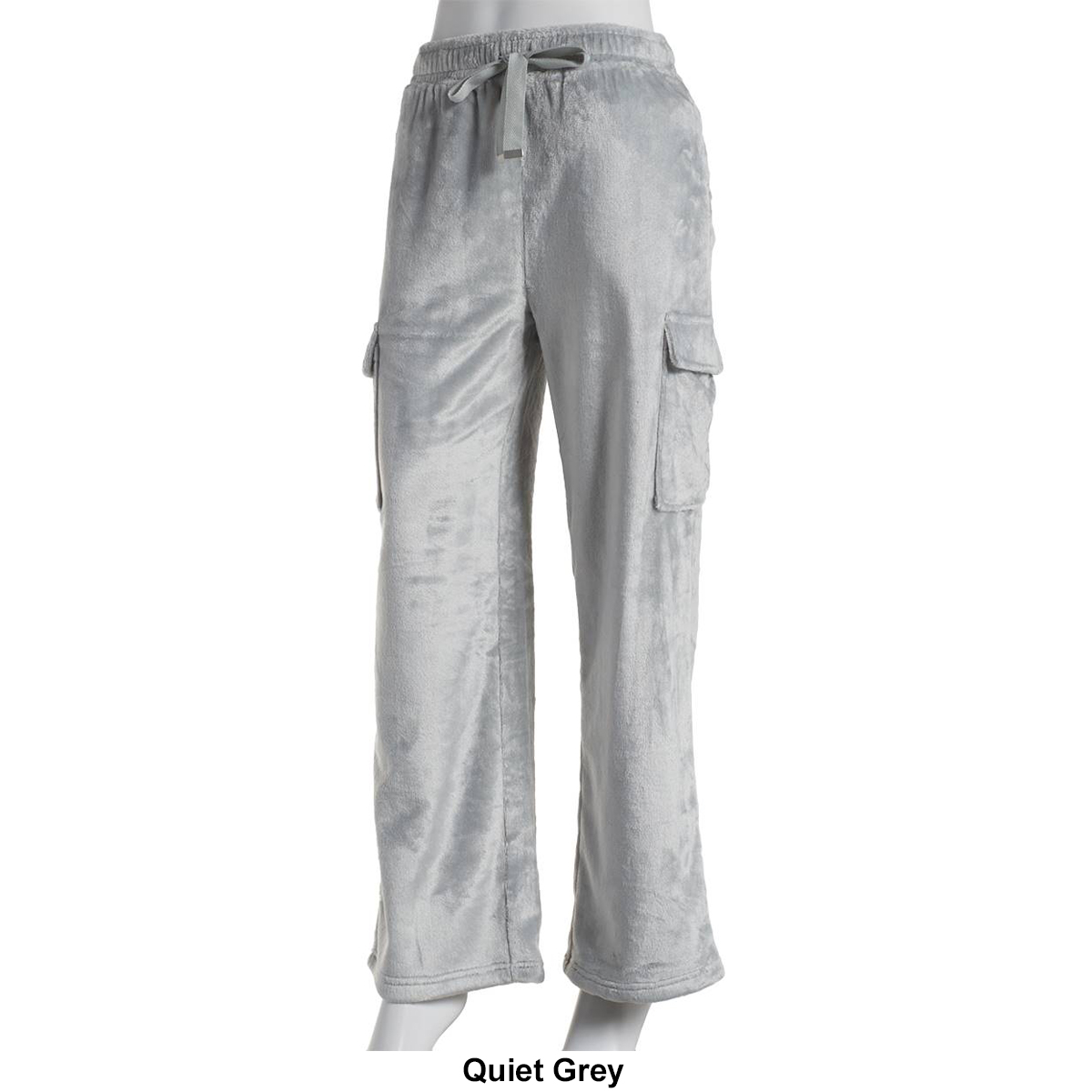 Juniors Derek Heart High Rise Wide Leg Faux Mink Cargo Sweatpants