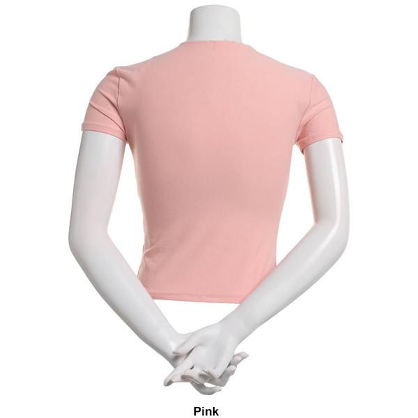 Juniors Derek Heart Short Sleeve Double Layer Tee alternate view