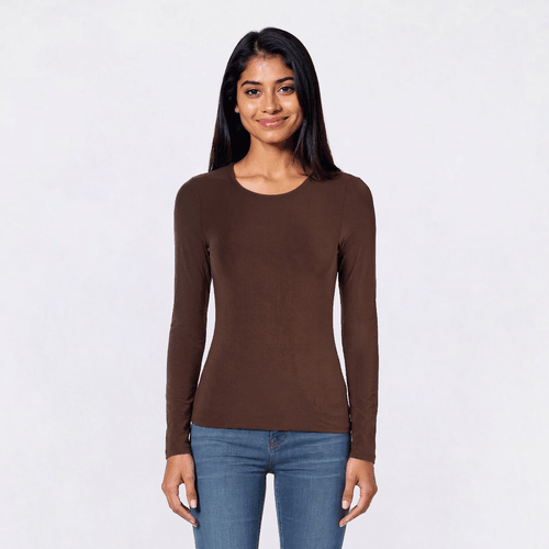 Juniors Derek Heart Long Sleeve Double Layer Hourglass Tee alternate view