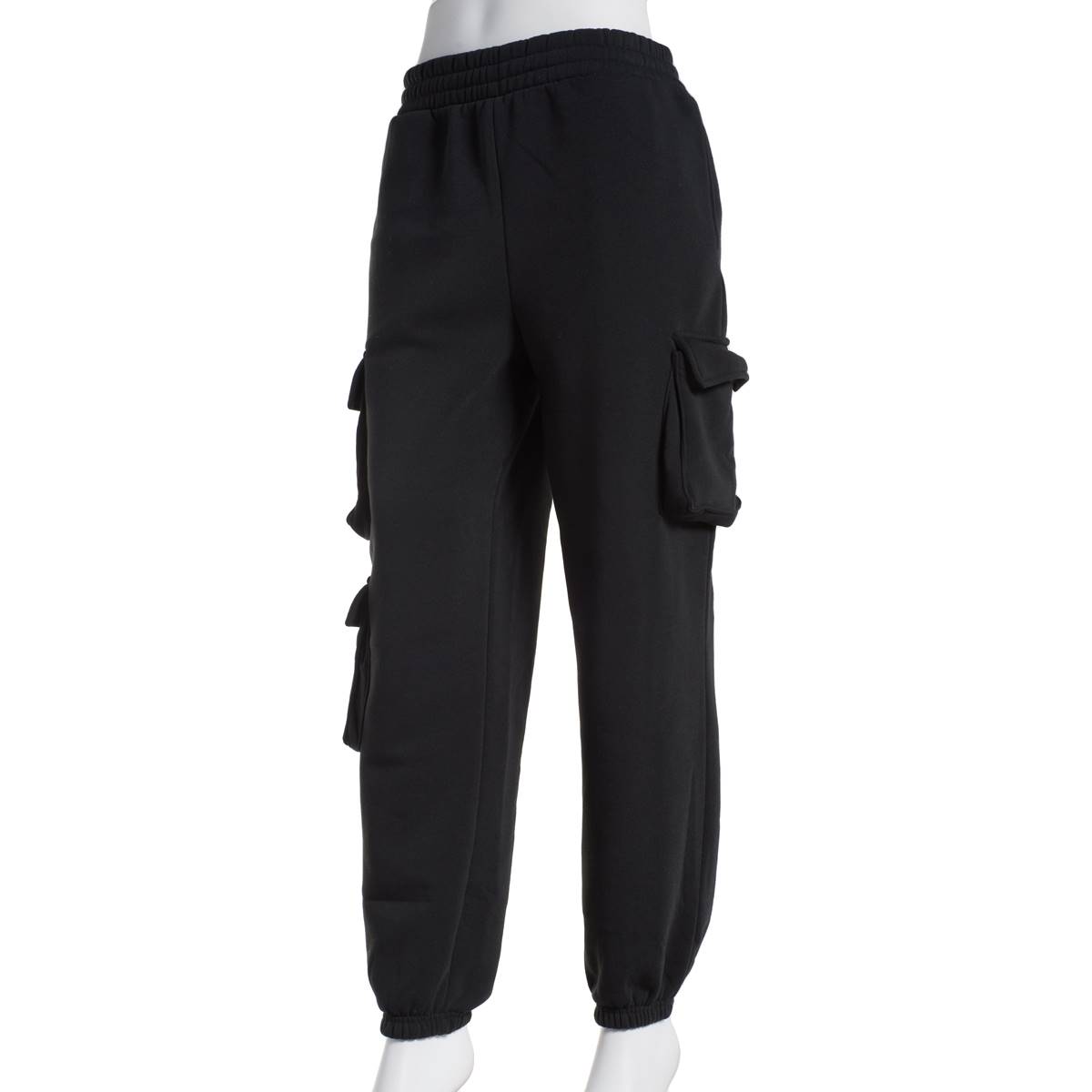 Juniors Derek Heart Oversized Cargo Sweatpants