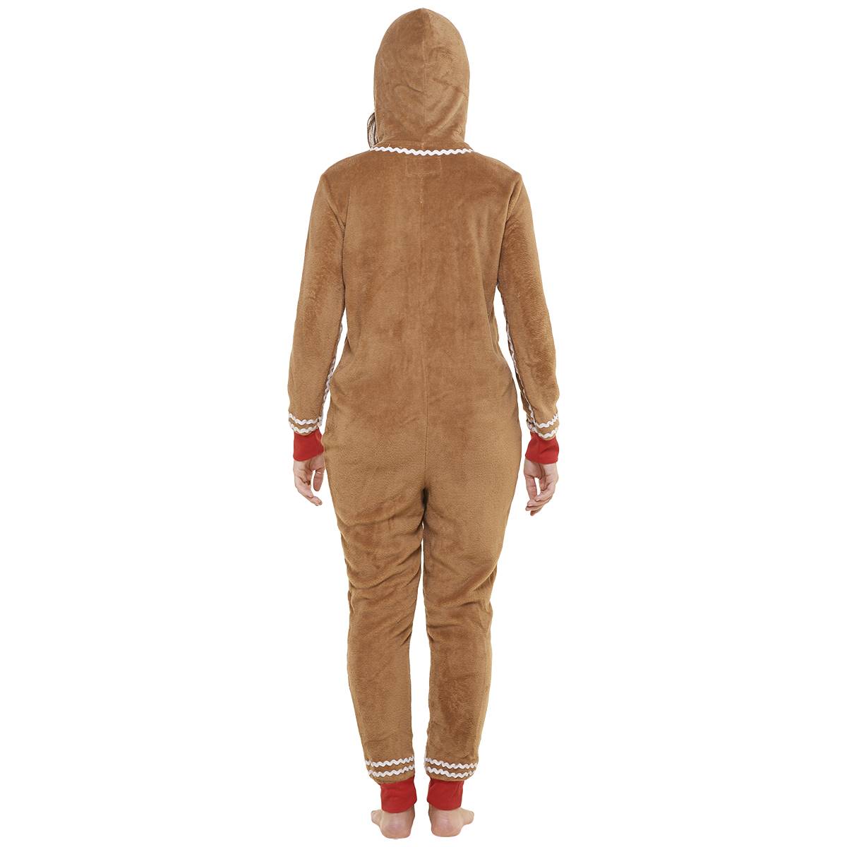 Juniors Derek Heart Gingerbread Man Hooded Sleeper