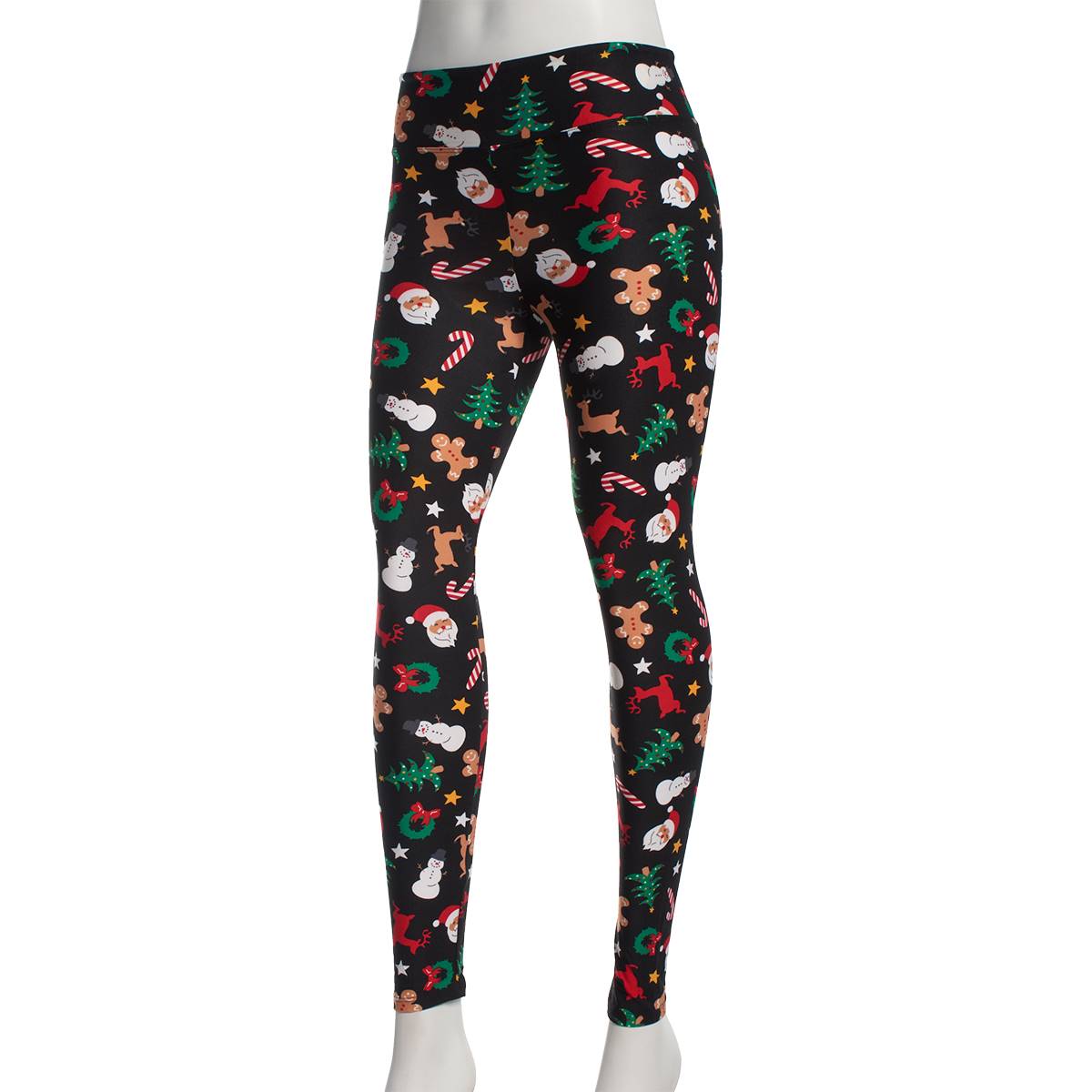 Juniors Derek Heart Santa Wonderland Leggings