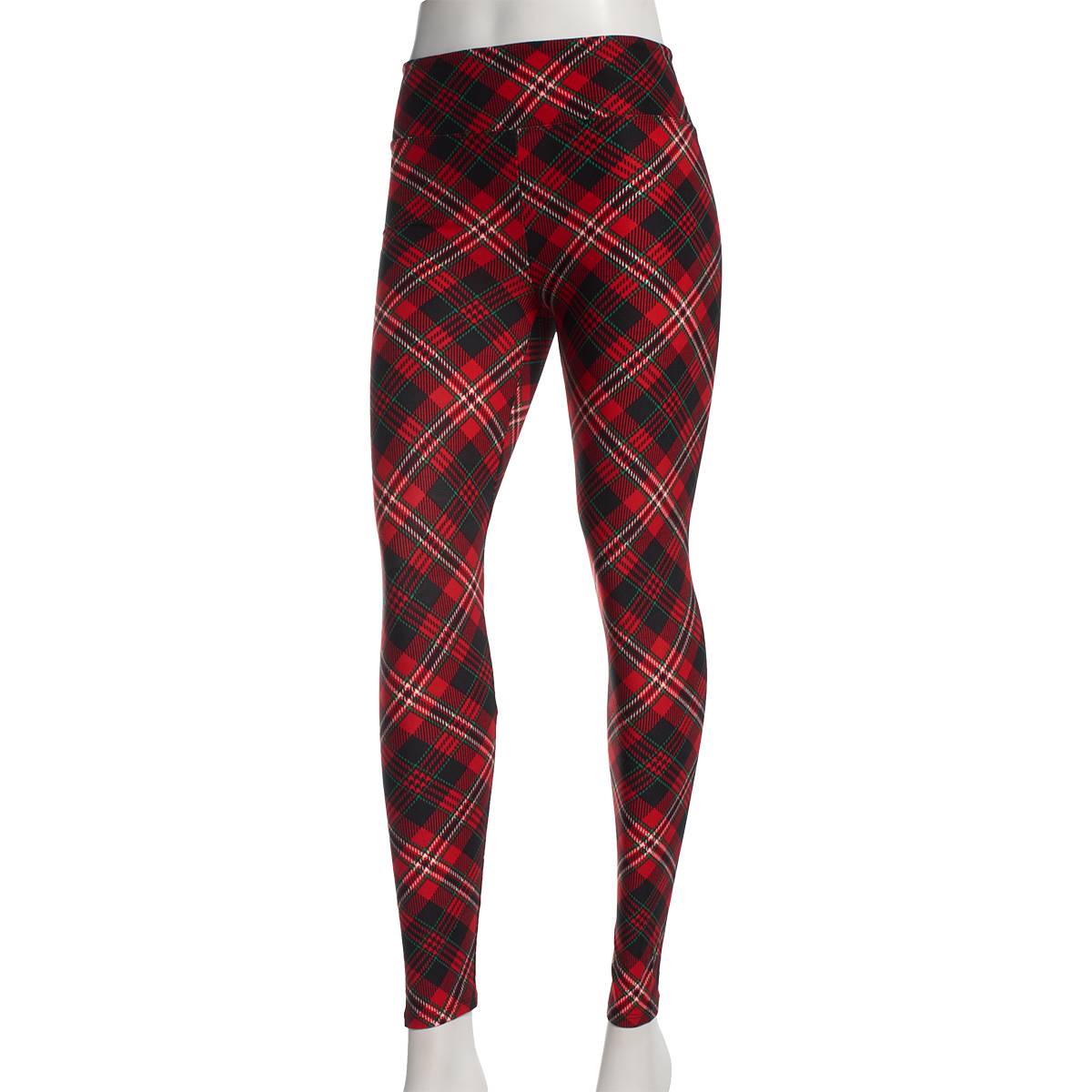 Juniors Derek Heart Winter Plaid Leggings