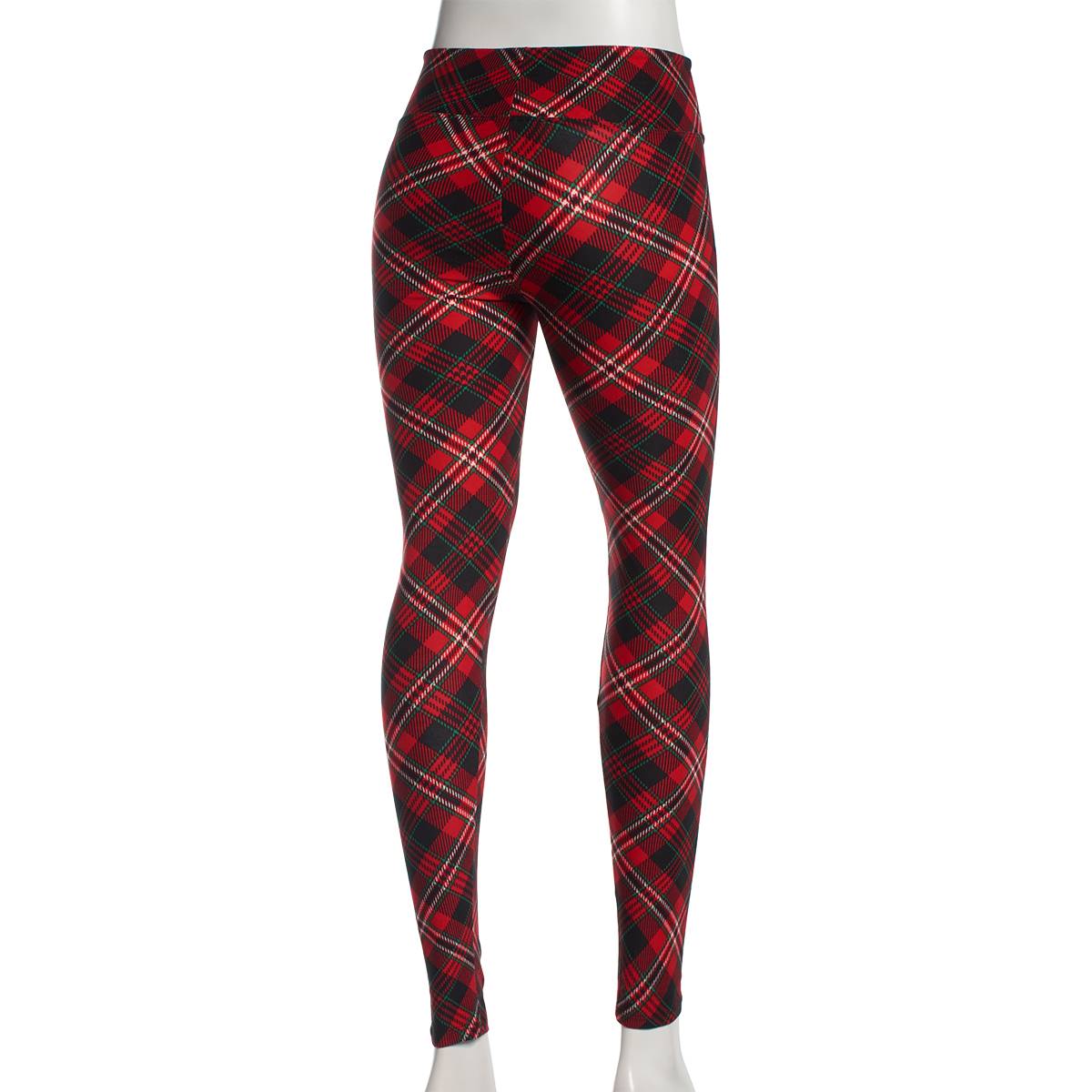 Juniors Derek Heart Winter Plaid Leggings