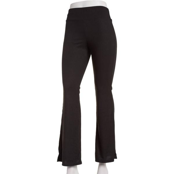 Juniors Derek Heart High Rise Ribbed Flare Leggings alternate view