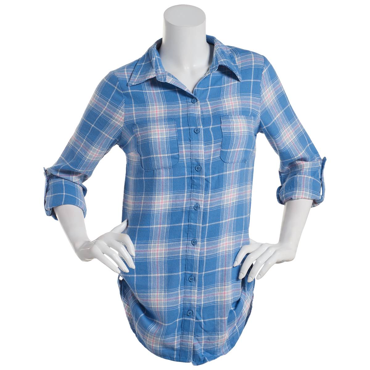 Juniors Derek Heart Quiet Harbor Roll-Tab Flannel Shirt