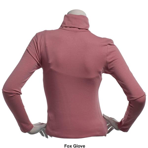 Juniors Aveto Long Sleeve Cotton Spandex Turtleneck Tee alternate view