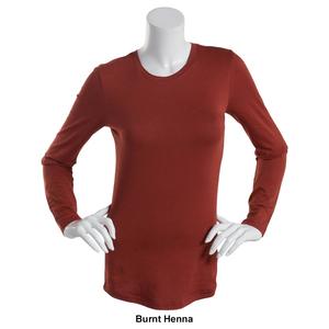 Juniors Aveto Everyday Basic Long Sleeve Crew Neck Tee alternate view