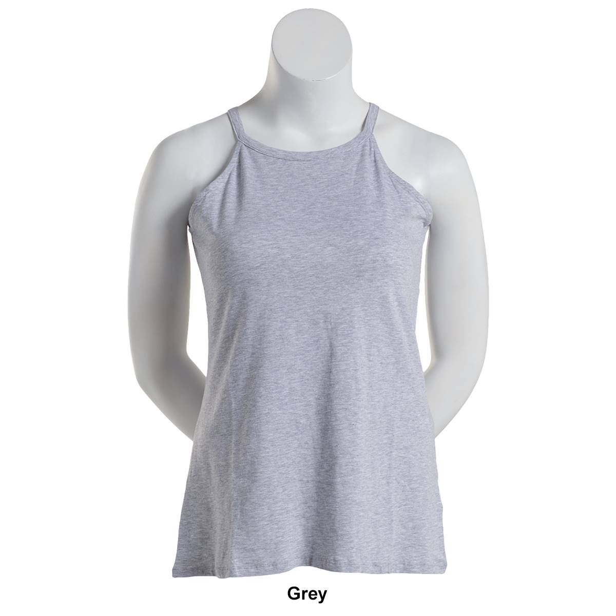 Juniors Plus Aveto Basic High Neck Tank  Top