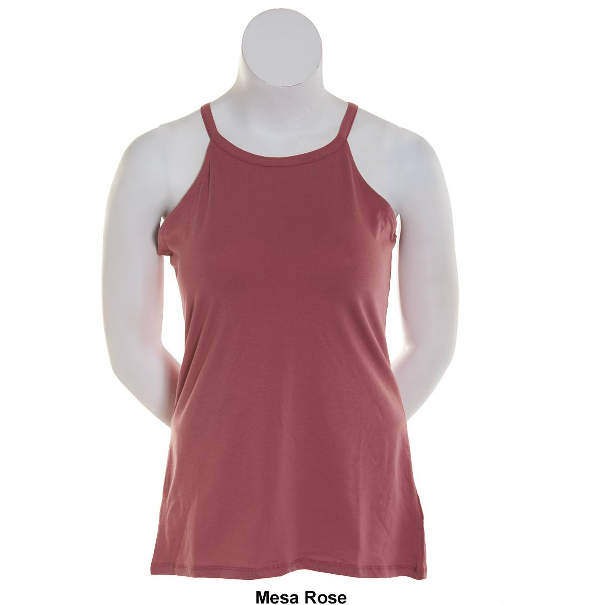 Juniors Plus Aveto Basic High Neck Tank  Top