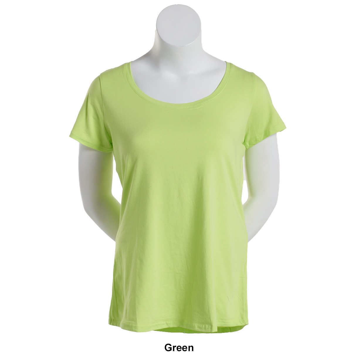 Juniors Plus Aveto Basic Short Sleeve Scoop Neck Tee