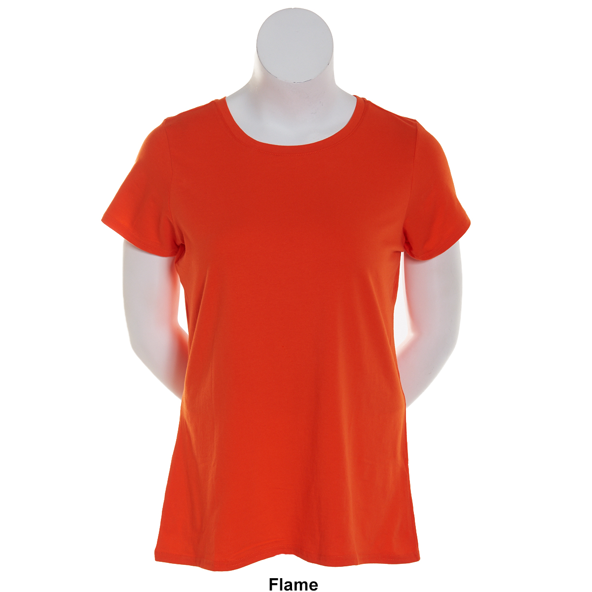 Juniors Plus Aveto Short Sleeve Crew Neck Basic Top