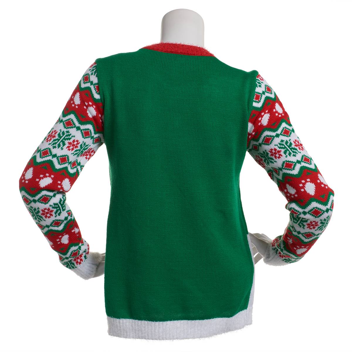 Juniors Derek Heart Santa Paws Holiday Sweater