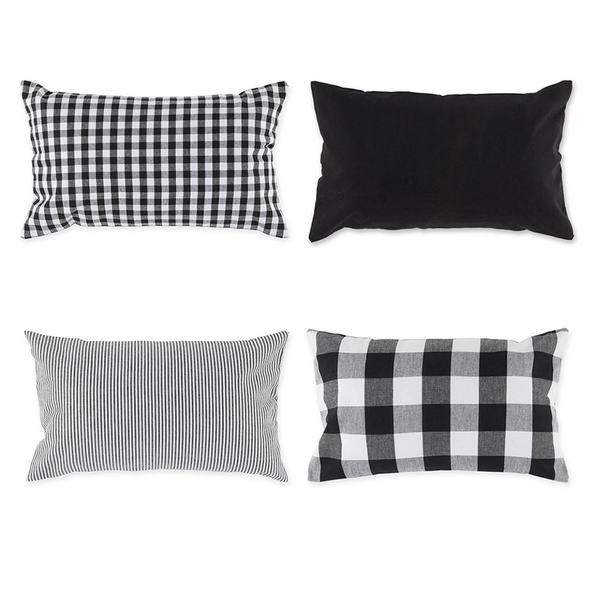 DII(R) Assorted Pillow Covers Set Of 4 - 12x20