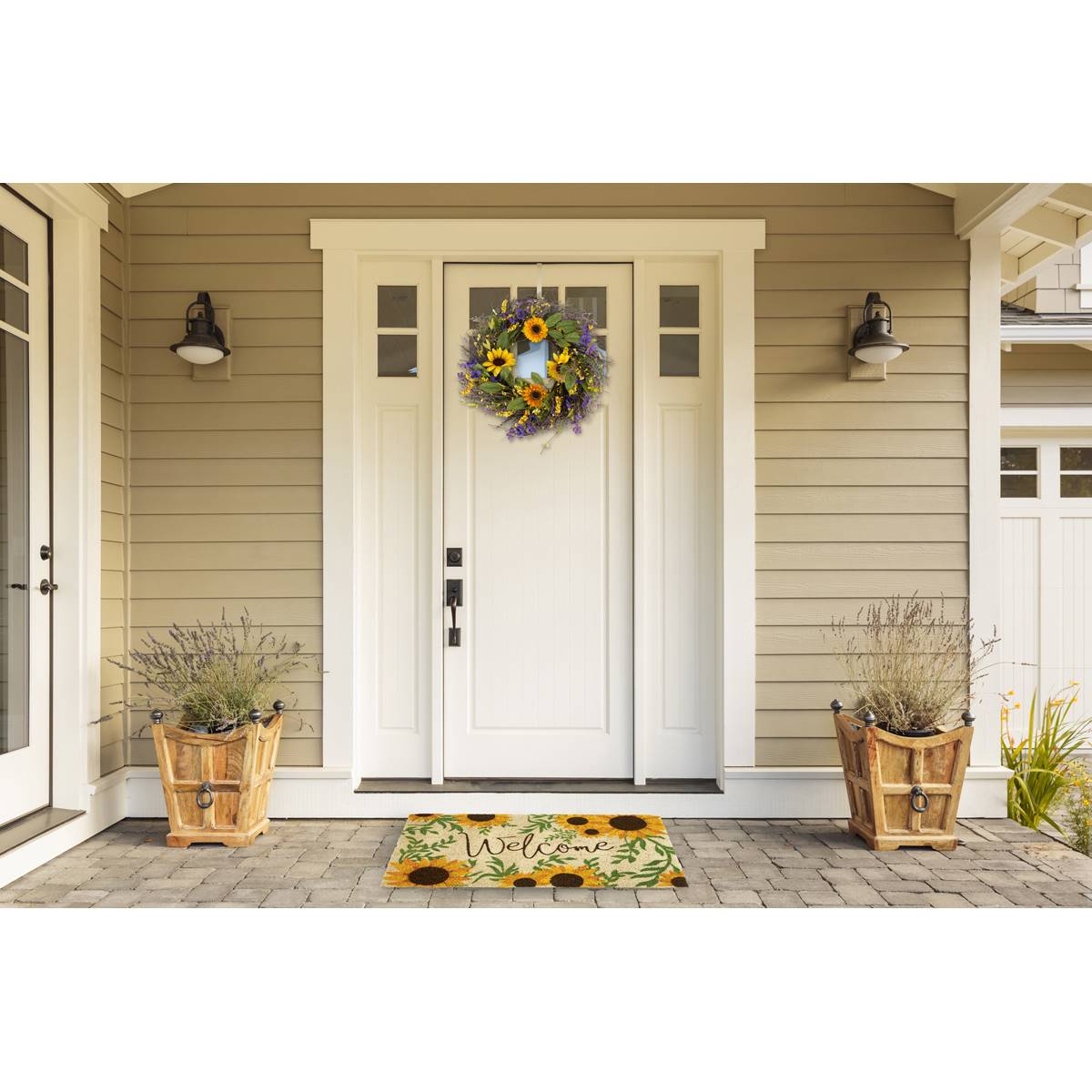 Design Imports Sunflower Welcome Doormat