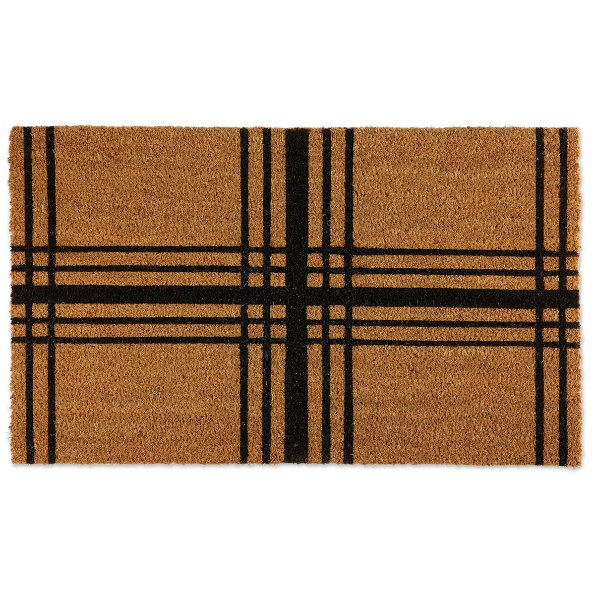 Design Imports Farmhouse Plaid Doormat