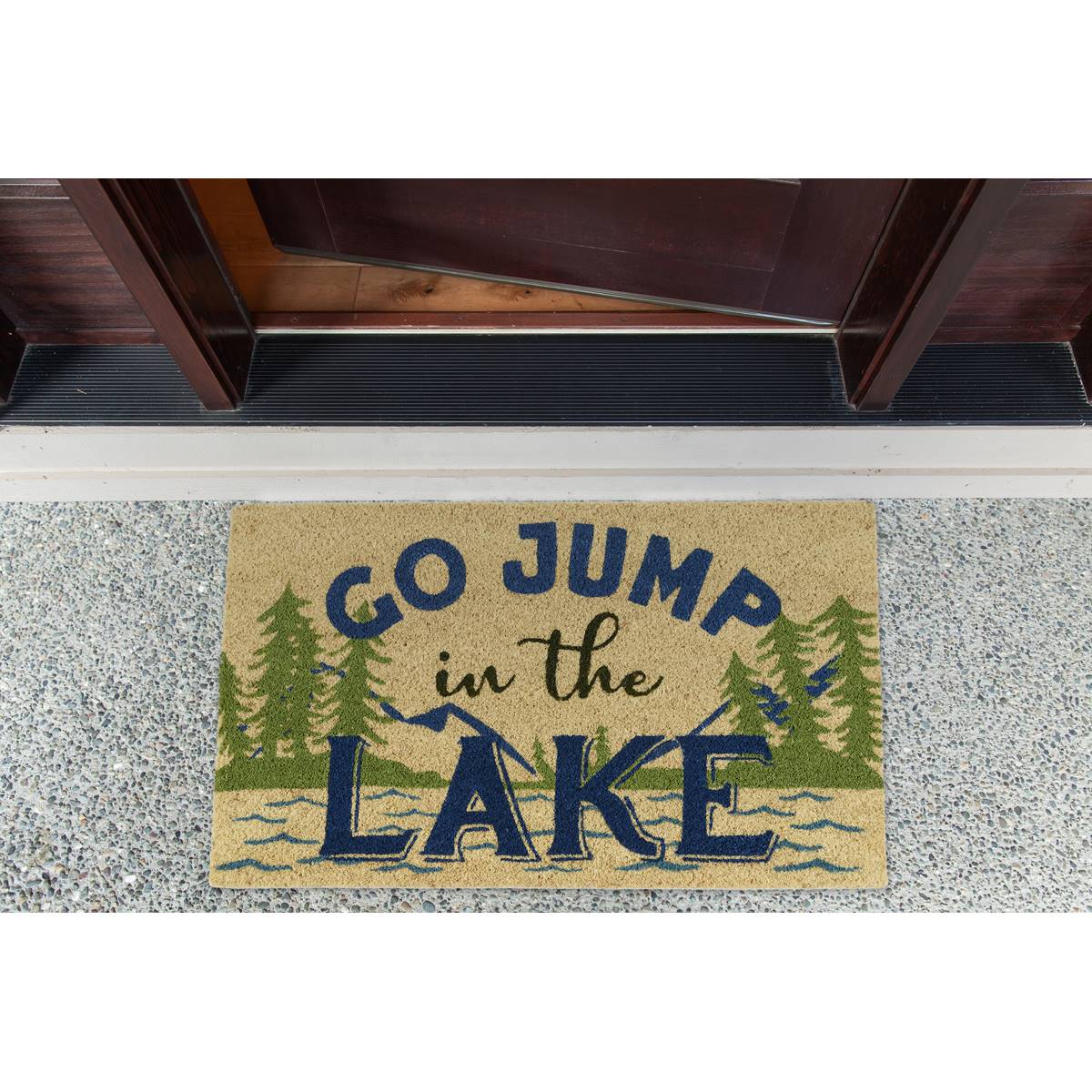 Design Imports Jump In The Lake Doormat