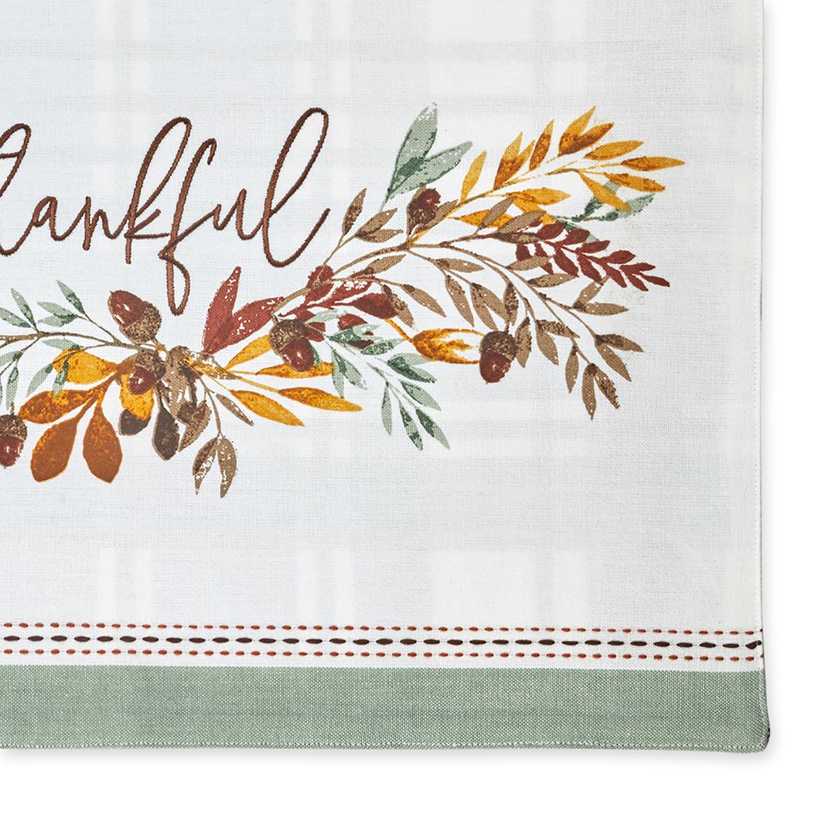 DII(R) Embellished Thankful Reversible Placemats - Set Of 4