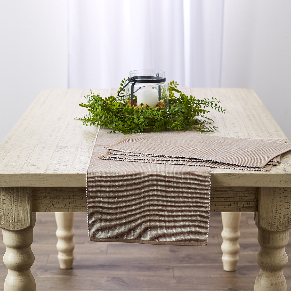 DII(R) Design Imports 2-Tone Ribbed Table Runner