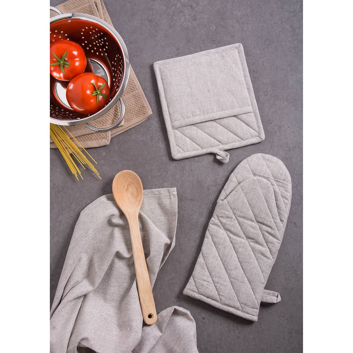 DII(R) Solid Chambray Oven Mitt Set Of 2