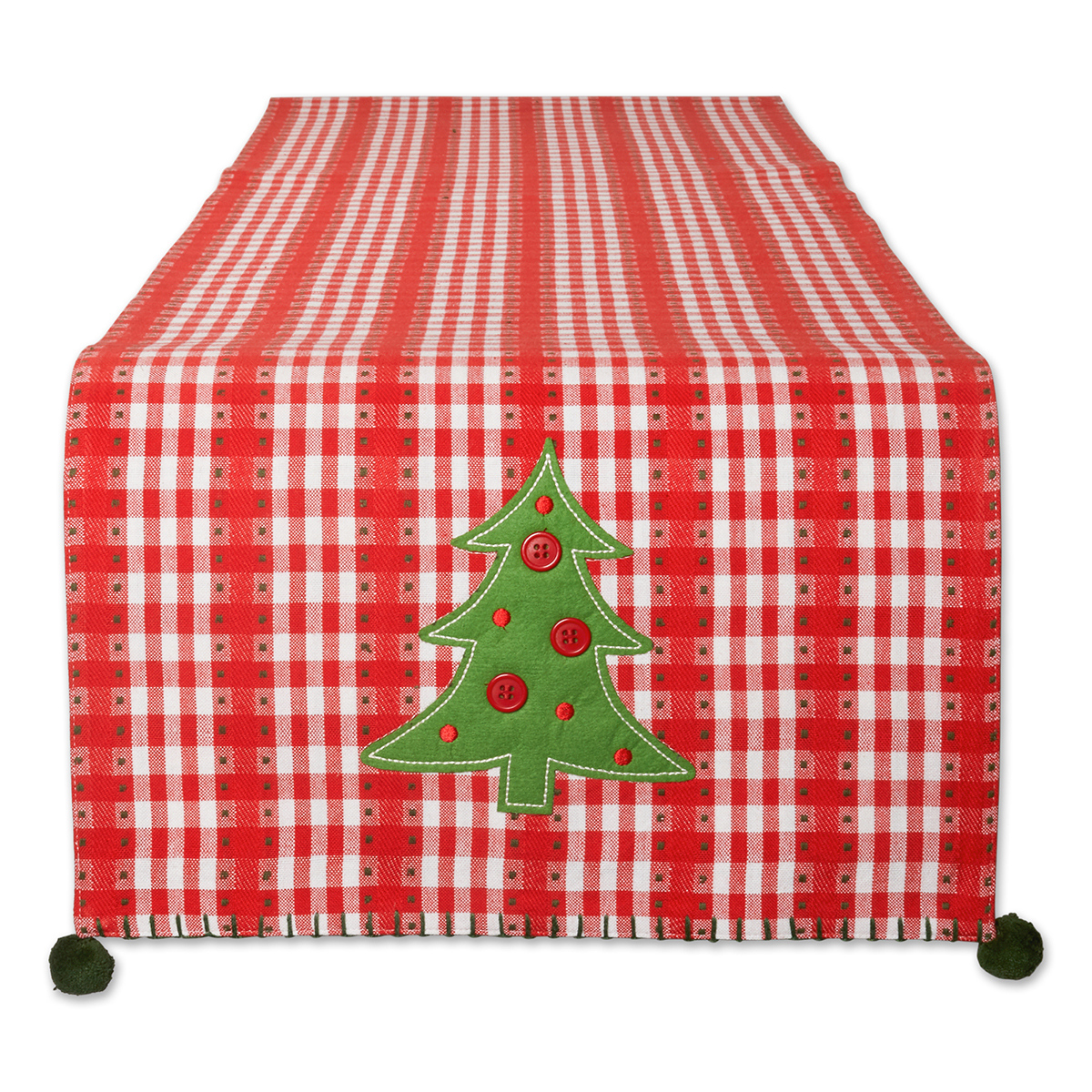 DII(R) Jolly Tree Reversible Embellished Table Runner