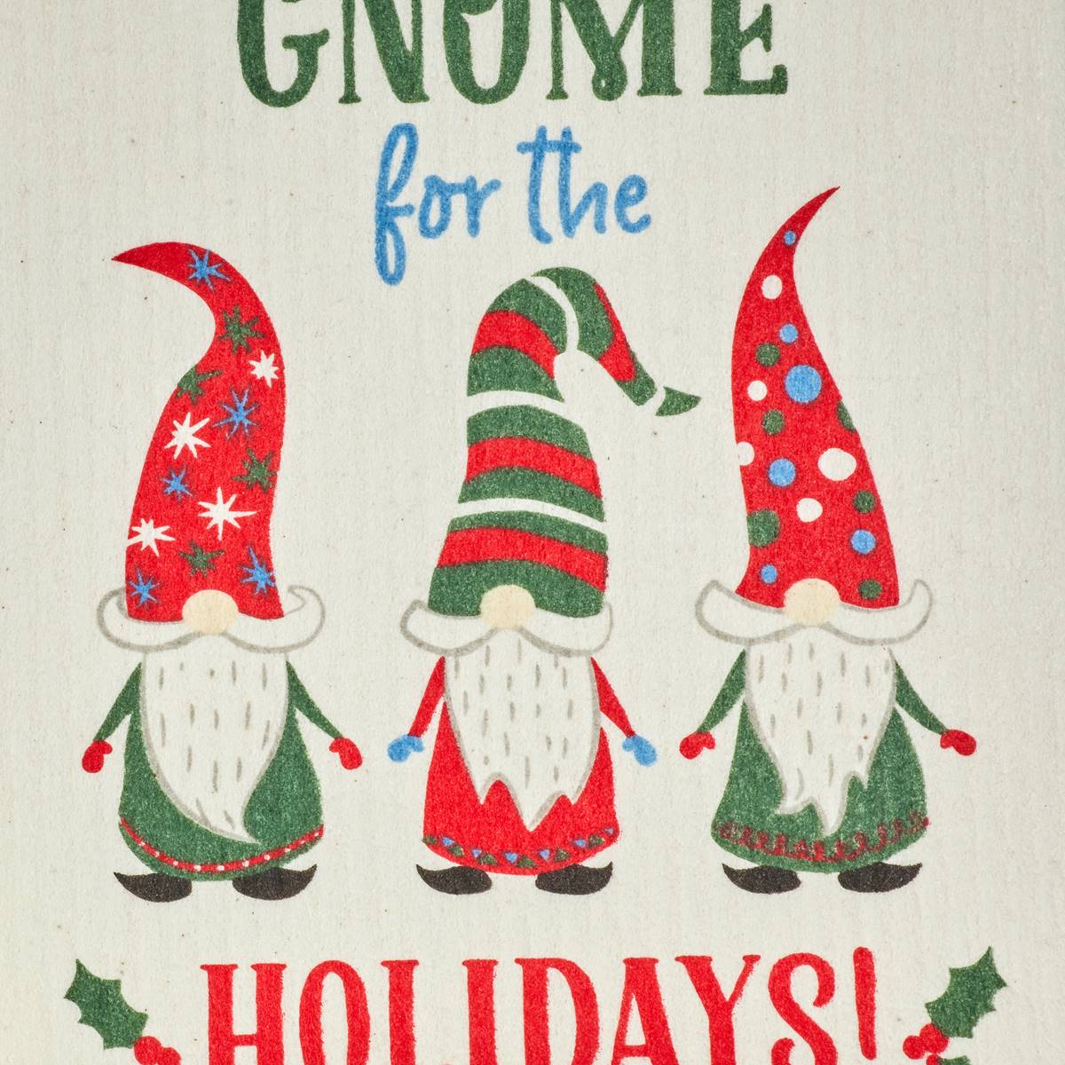 DII(R) Gnome Holidays Swedish Dishcloth Set Of 3