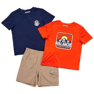 Boys (4-7) Avalanche(R) 3pc. Mountain Range Tees & Shorts Set alternate view