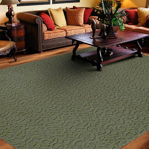 Garland Ivy Pattern Rectangle Area Rug - Sage