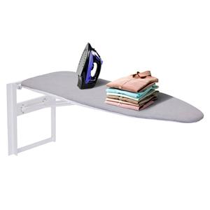 Ivation Wall Mounted Fold Down Iron Board w/ Removable Cover