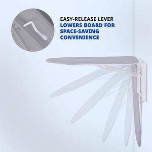 Ivation Wall Mounted Fold Down Iron Board w/ Removable Cover alternate view