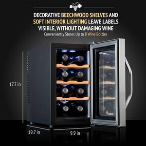 Ivation 8 Bottle Thermoelectric Quiet Wine Cooler alternate view