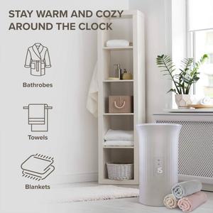 LiveFine Large Bucket Style Electric Towel Warmer alternate view
