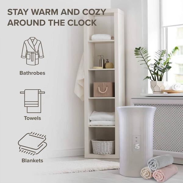 LiveFine Large Bucket Style Electric Towel Warmer alternate view