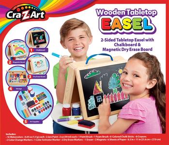 Cra-Z-Art(tm) Wooden Tabletop Easel  5-in-1 Art Set