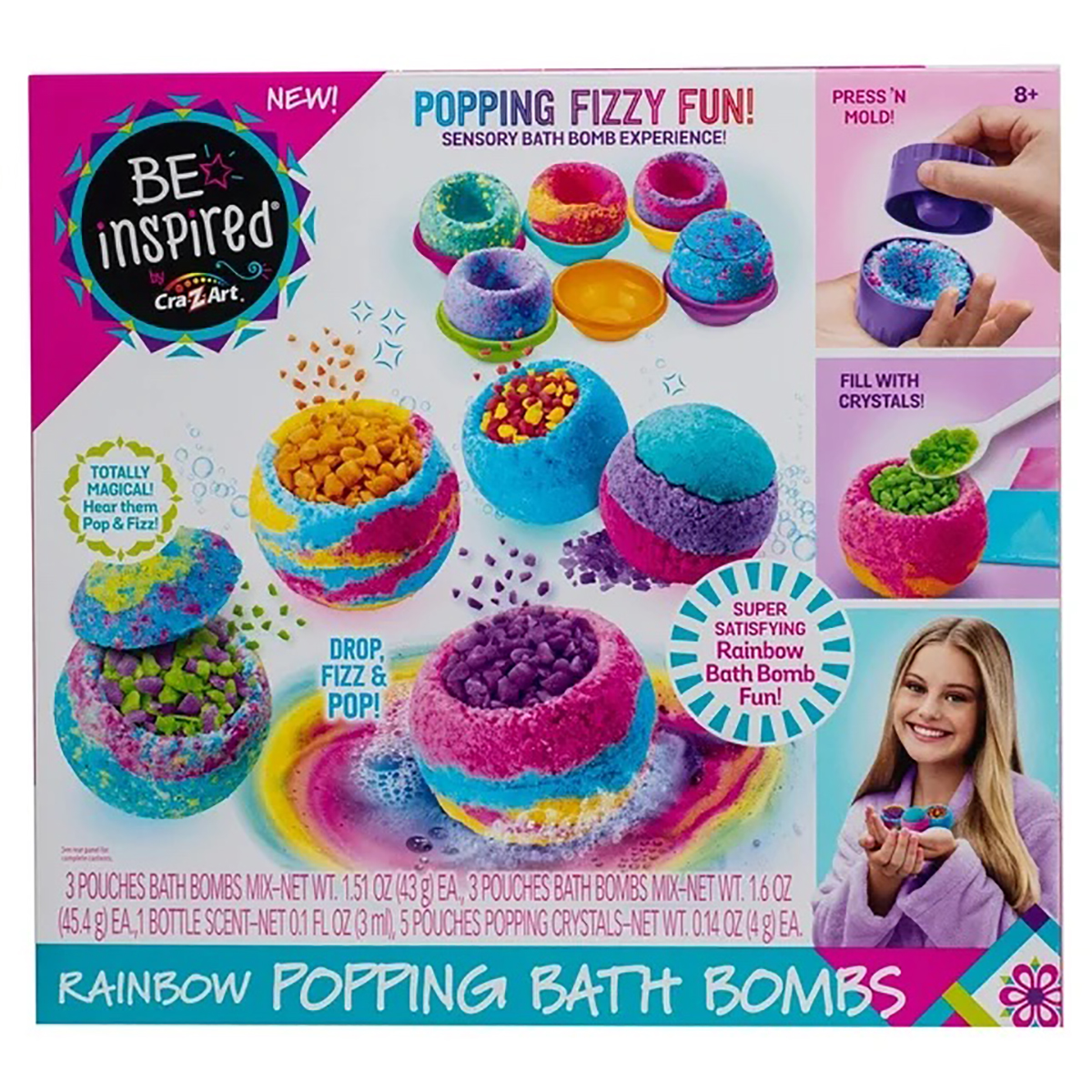 Cra-Z-Art(tm) Be Inspired Rainbow Bath Bomb Studio