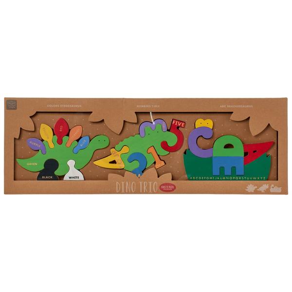 Bendon Kathy Ireland Wooden Puzzle Dino Trio